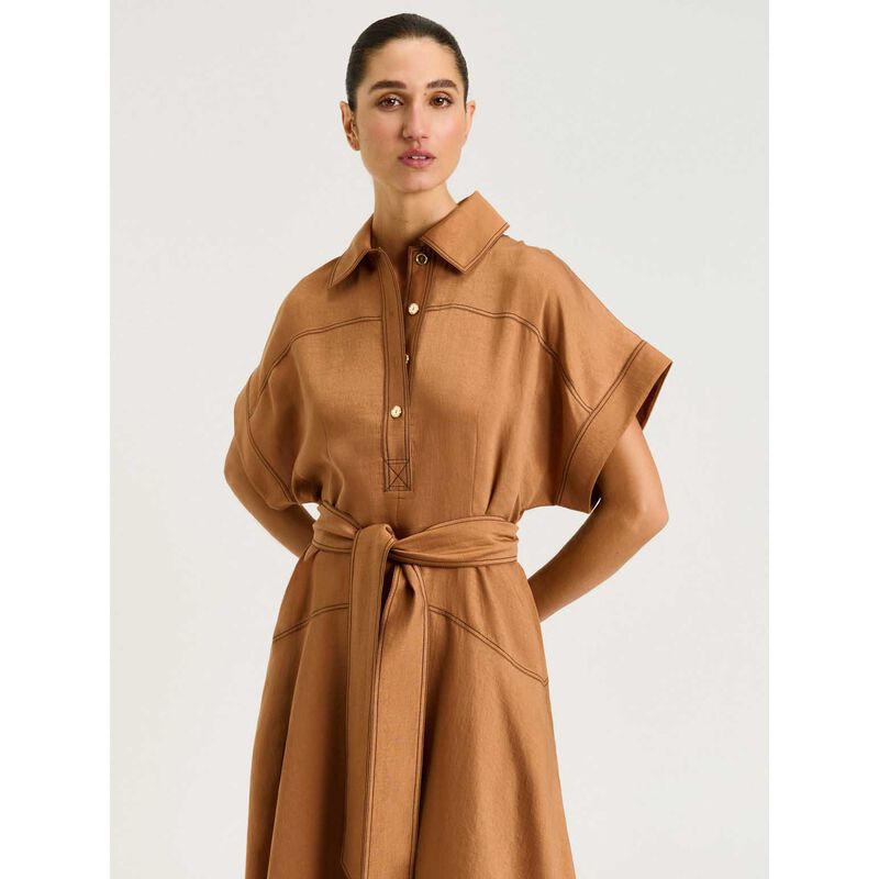 Veronika Maine Washer Lyocell Shirtdress image number 3